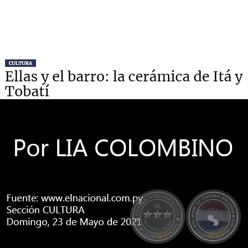 LAS Y EL BARRO: LA CERMICA DE IT Y TOBAT - Por LIA COLOMBINO - Domingo, 23 de Mayo de 2021